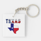 Vlagenkaart met Texas Sleutelhanger (Achterkant)