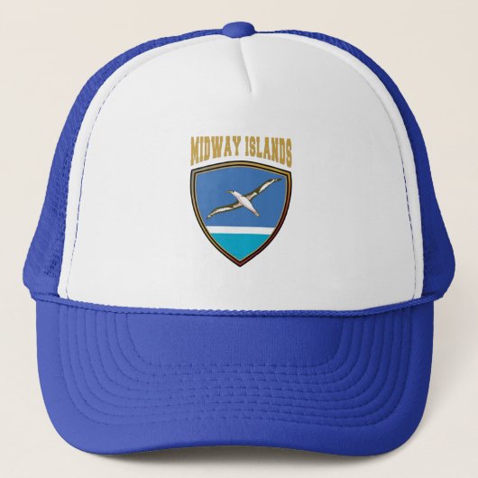 Vlagenschip van de Midway Islands Trucker Pet (Voorkant)