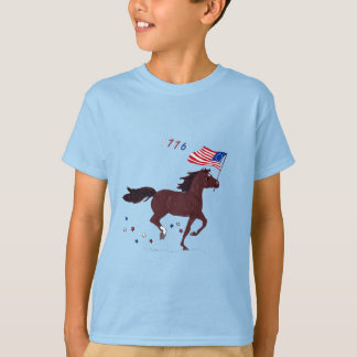 Vlagenvlag 1776 Pony T-shirt