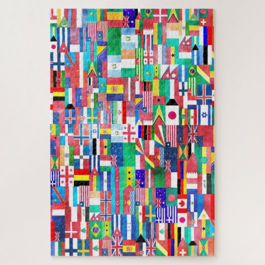 Vlagenwereld Legpuzzel (Verticaal)