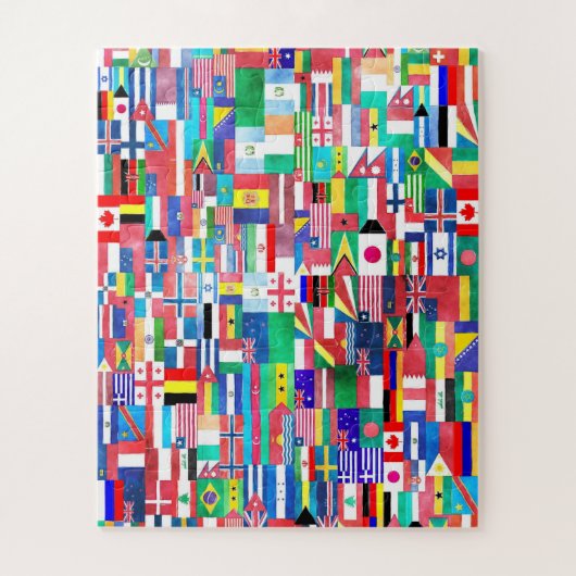 Vlagenwereld Legpuzzel (Verticaal)