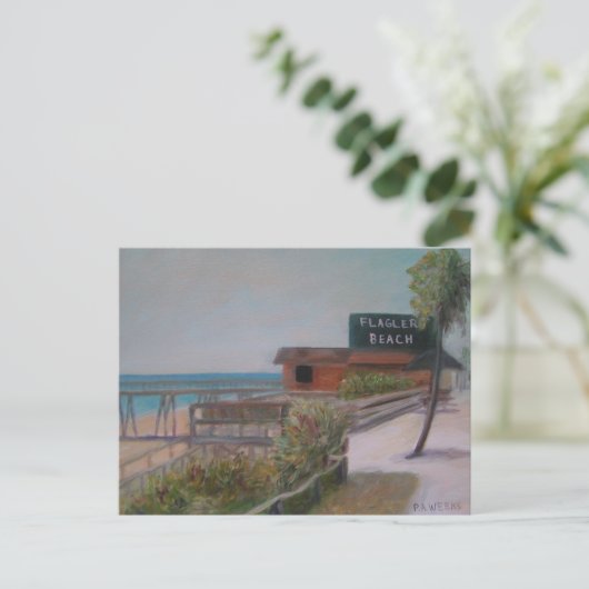 VLAGER BEACH Briefkaart (Staand voorkant)