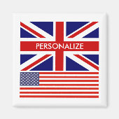 Vlagerijkkoelkast van de Engelse Amerikaanse Union Magneet (Voorkant)