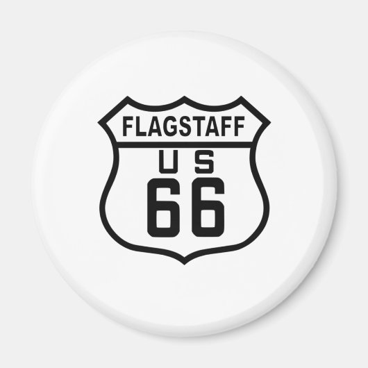 Vlagersoneel Route 66 Magneet (Voorkant)