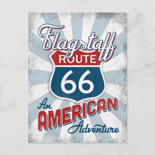 Vlagersroute 66 -Amerika Arizona Briefkaart (Voorkant)