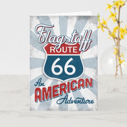 Vlagersroute 66 -Amerika Arizona Kaart (Gele Bloem)