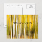Vlagerstaf van abstract Aspen Arizona Briefkaart (Voorkant / Achterkant)