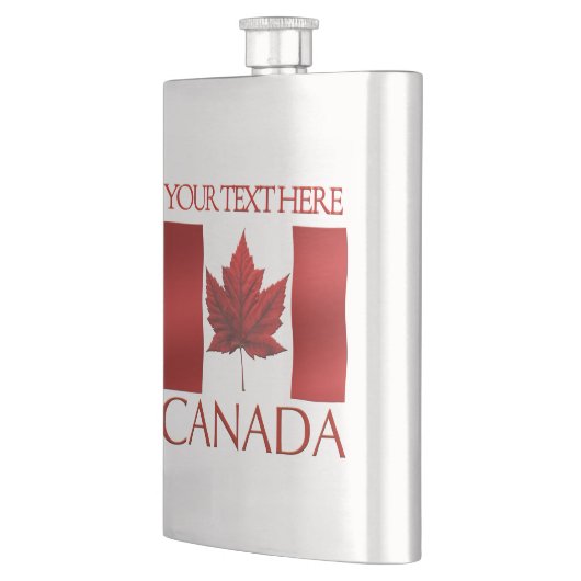Vlagflessen van Canada op maat van Canada Drink Flacon (Links)