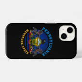 VLAGG VAN PENNSYLVANIA KEYSTONE STATE iPhone HOESJE (Achterkant horizontaal)
