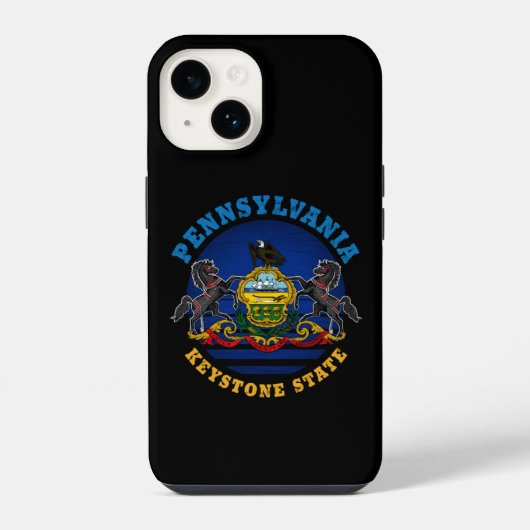 VLAGG VAN PENNSYLVANIA KEYSTONE STATE iPhone HOESJE (Achterkant)
