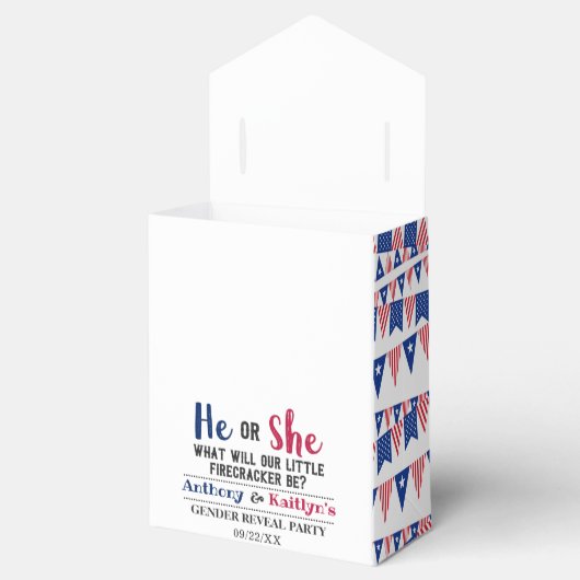 Vlaggen 4 juli: seksfeest bedankdoosjes (Geopend)