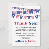 Vlaggen 4 juli: seksfeest bedankkaart (Voorkant)