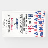 Vlaggen 4 juli: seksfeest spandoek (Horizontaal)