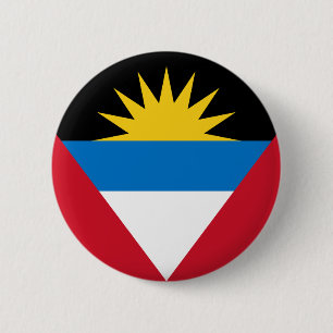 vlaggen antigua en barbuda ronde button 5,7 cm