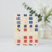 Vlaggen, badges, enz. briefkaart (Staand voorkant)