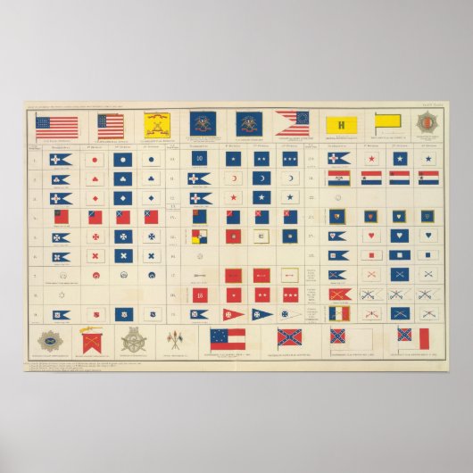 Vlaggen, badges, enz. poster (Voorkant)