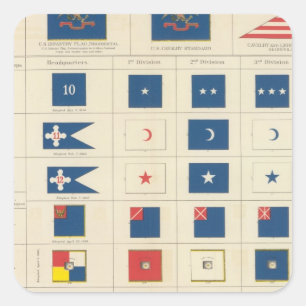 Vlaggen, badges, enz. vierkante sticker