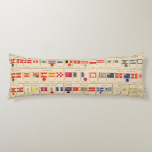 Vlaggen, badges lichaamskussen