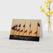 Vlaggen bij Sunset American Patriotic USA Kaart (Gele Bloem)