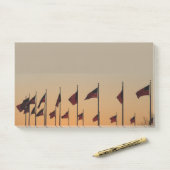 Vlaggen bij Sunset American Patriotic USA Post-it® Notes (Op bureau)
