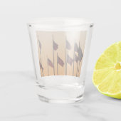 Vlaggen bij Sunset American Patriotic USA Shot Glas (Achterkant)