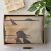 Vlaggen bij Sunset American Patriotic USA Tissuepapier (Geschenk)