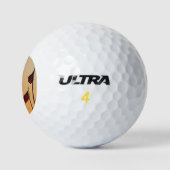 Vlaggen bij zonsondergang Amerikaanse patriottisch Golfballen (Logo)