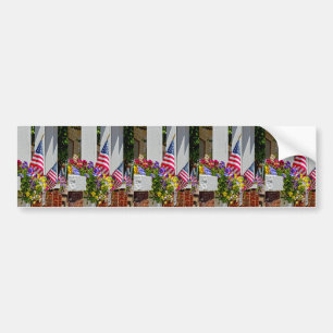 Vlaggen + Bloemen Bumpersticker