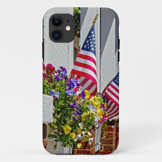 Vlaggen + Bloemen Case-Mate iPhone Case (Achterkant)