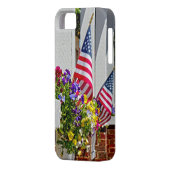 Vlaggen + Bloemen Case-Mate iPhone Case (Achterkant Links)
