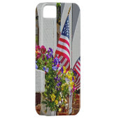 Vlaggen + Bloemen Case-Mate iPhone Case (Back/Rechts)