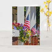 Vlaggen + Bloemen Kaart (Gele Bloem)