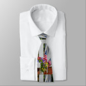 Vlaggen + Bloemen Stropdas (Gebonden)