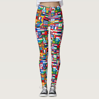 Vlaggen dames leggings, Stijlvolle dames vlag ontw Leggings