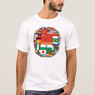 Vlaggen door de bevolking t-shirt