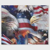 vlaggen en adelaars cadeaupapier (Vlak)