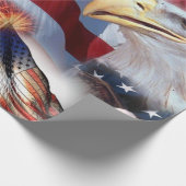 vlaggen en adelaars cadeaupapier (Hoek)