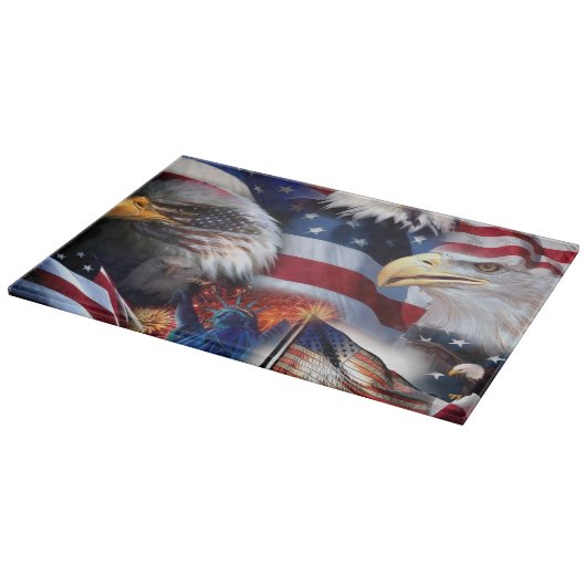 vlaggen en adelaars snijplank (Hoek)