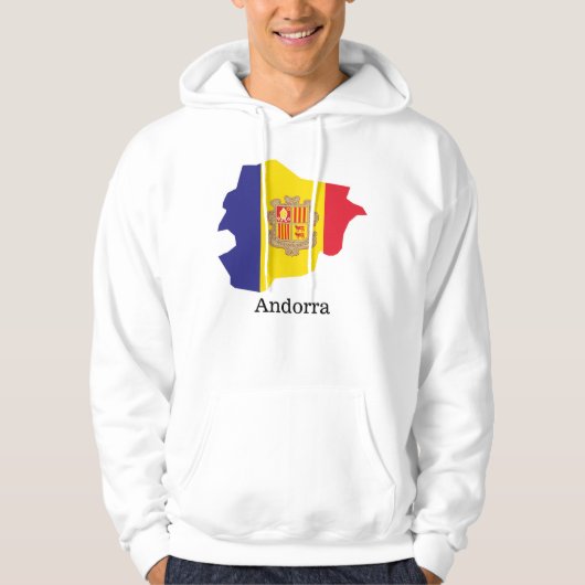 Vlaggen en Andorra Hoodie (Voorkant)