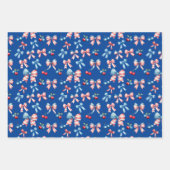 Vlaggen en kersen inpakpapier vel (Voorkant 3)