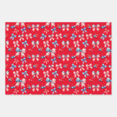 Vlaggen en kersen inpakpapier vel (Voorkant 2)