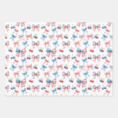 Vlaggen en kersen inpakpapier vel (Voorkant)