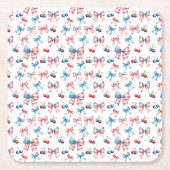 Vlaggen en kersen kartonnen onderzetters (Voorkant)