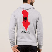 Vlaggen en landen Albanië Hoodie (Achterkant)