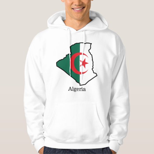 Vlaggen en landen Algerije Hoodie (Voorkant)