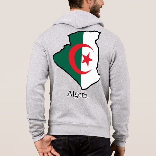 Vlaggen en landen Algerije Hoodie (Achterkant)