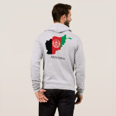 Vlaggen en landen in Afghanistan Hoodie (Achterkant volledig)