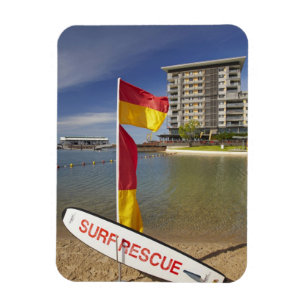 Vlaggen en surf reddingsplank magneet