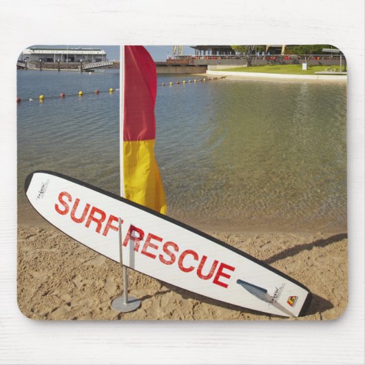 Vlaggen en surf reddingsplank muismat (Voorkant)