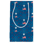 Vlaggen en vuurwerk van de Verenigde Staten Klein Cadeauzakje (Voorkant)